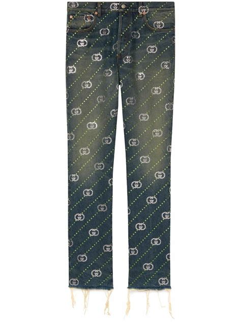 gucci crystal embellished pants|Gucci pants size chart.